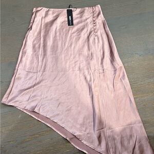 Fashion Nova Light Pink Asymmetrical Skirt